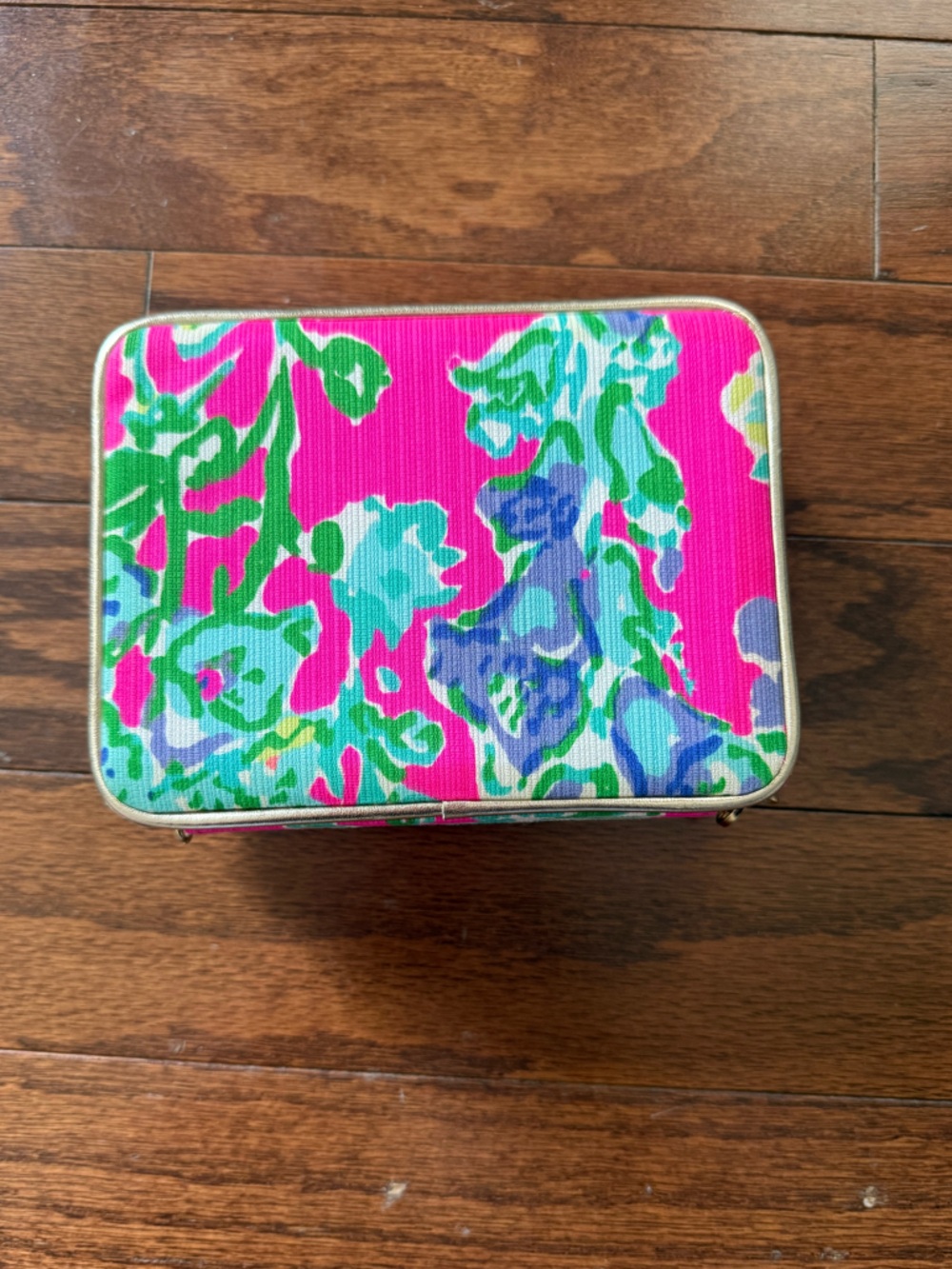 Lilly Pulitzer Pink Floral Travel Jewelry Case